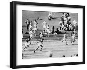 Running in the 1932 Olympics in Los Angeles-null-Framed Premium Photographic Print