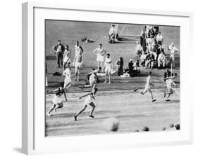 Running in the 1932 Olympics in Los Angeles-null-Framed Photographic Print