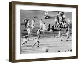 Running in the 1932 Olympics in Los Angeles-null-Framed Photographic Print