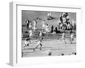 Running in the 1932 Olympics in Los Angeles-null-Framed Photographic Print