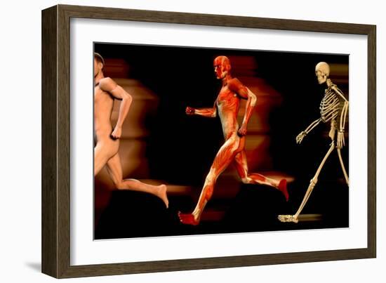 Running Man-Christian Darkin-Framed Photographic Print