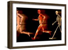 Running Man-Christian Darkin-Framed Photographic Print