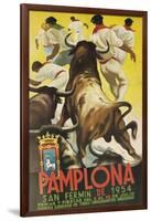 Running of the Bulls, Pamplona, Spain-Found Image Press-Framed Giclee Print