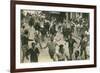 Running of the Bulls, Pamplona, Spain-null-Framed Premium Giclee Print