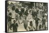 Running of the Bulls, Pamplona, Spain-null-Framed Stretched Canvas