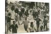 Running of the Bulls, Pamplona, Spain-null-Stretched Canvas