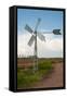 Running Old Metal Windmill-Ruud Morijn-Framed Stretched Canvas