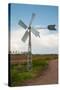 Running Old Metal Windmill-Ruud Morijn-Stretched Canvas