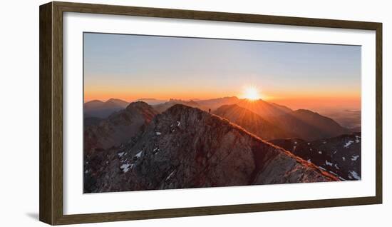 Running on the Ridge-Ales Krivec-Framed Photographic Print