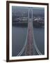 Running on the Verranzano Bridge Competing in the 1994 NYC Marathon-null-Framed Photographic Print