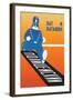 Running Policeman-Stenberg Brothers-Framed Art Print