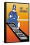 Running Policeman-Stenberg Brothers-Framed Stretched Canvas