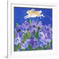 Running Rabbit-sylvia pimental-Framed Art Print