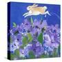 Running Rabbit-sylvia pimental-Stretched Canvas