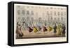 Running Race for Young Ladies at Tenterden-Robert Cruickshank-Framed Stretched Canvas