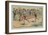 Running Race-null-Framed Giclee Print