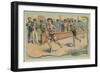 Running Race-null-Framed Giclee Print