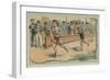 Running Race-null-Framed Giclee Print