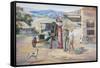 Running Repairs-John Bradley-Framed Stretched Canvas