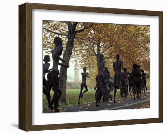 Running Sculptures Commemorating the Lilac Bloomsday Run, Spokane, Washington, USA-Jamie & Judy Wild-Framed Premium Photographic Print