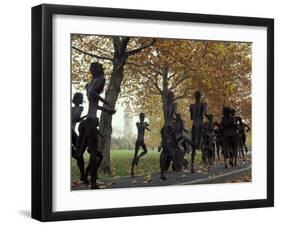 Running Sculptures Commemorating the Lilac Bloomsday Run, Spokane, Washington, USA-Jamie & Judy Wild-Framed Premium Photographic Print