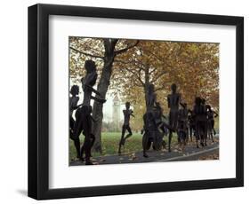 Running Sculptures Commemorating the Lilac Bloomsday Run, Spokane, Washington, USA-Jamie & Judy Wild-Framed Photographic Print