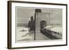 Running the First Train over the New Forth Bridge-null-Framed Giclee Print