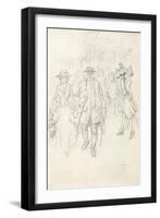 Running the Gauntlet - Stage Ii, C1920-Charles Edmund Brock-Framed Premium Giclee Print