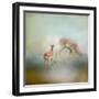 Running to Papa Deer-Jai Johnson-Framed Giclee Print