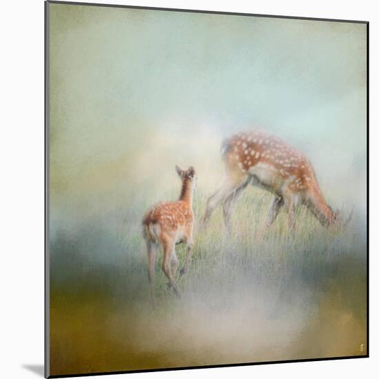 Running to Papa Deer-Jai Johnson-Mounted Giclee Print