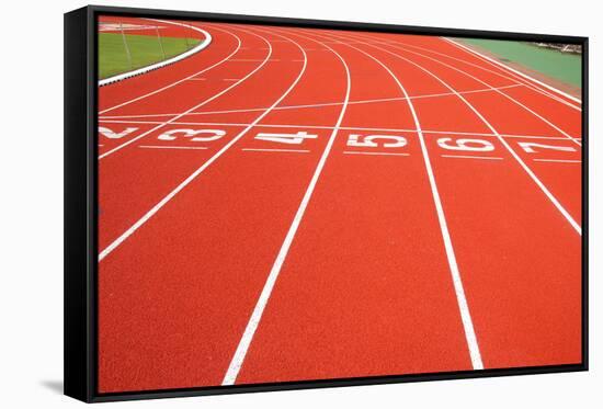 Running Track-wanchai-Framed Stretched Canvas