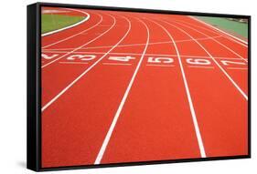 Running Track-wanchai-Framed Stretched Canvas