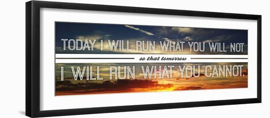 Running-OnRei-Framed Photographic Print