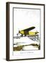 Runway and Monoplane-Found Image Press-Framed Giclee Print