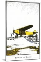 Runway and Monoplane-Found Image Press-Mounted Giclee Print