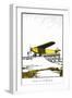 Runway and Monoplane-Found Image Press-Framed Giclee Print