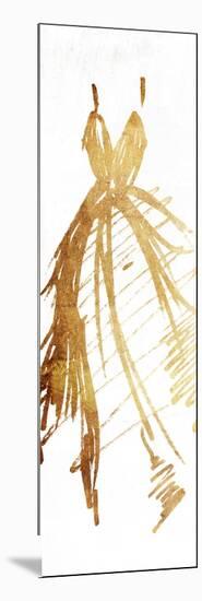 Runway Gold Dress-OnRei-Mounted Art Print