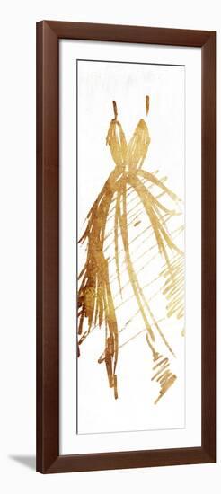 Runway Gold Dress-OnRei-Framed Art Print