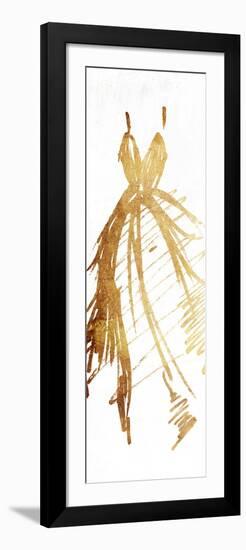 Runway Gold Dress-OnRei-Framed Premium Giclee Print