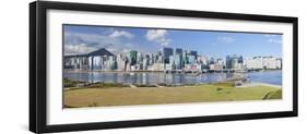 Runway Park on Old Kai Tak Airport and Skyscrapers of Kwun Tong, Kai Tak, Kowloon, Hong Kong-Ian Trower-Framed Photographic Print