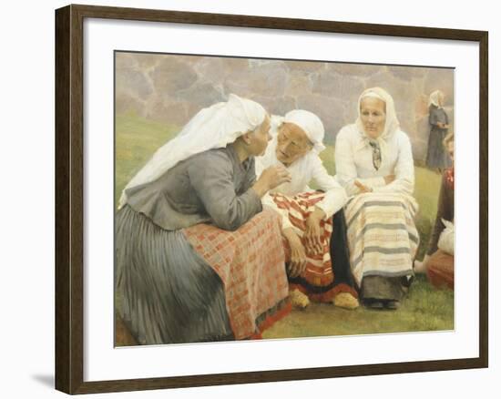 Ruokokoski Women by Albert Edelfelt, Finland 19th Century Detail-null-Framed Giclee Print