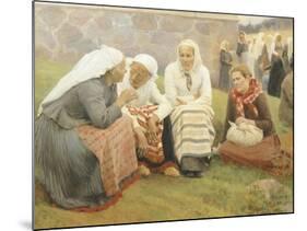 Ruokokoski Women, Finland 19th Century-Albert Edelfelt-Mounted Giclee Print