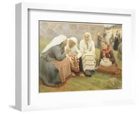 Ruokokoski Women, Finland 19th Century-Albert Edelfelt-Framed Giclee Print