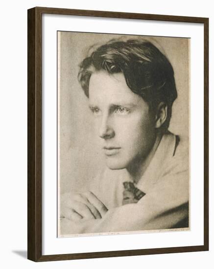 Rupert Brooke English Writer, in 1913-null-Framed Photographic Print