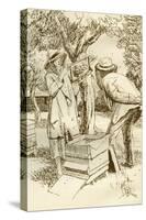 Rural Beekeeping in the Early Twentieth Century-null-Stretched Canvas