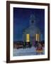 "Rural Church at Night," December 30, 1944-Mead Schaeffer-Framed Giclee Print