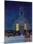 "Rural Church at Night," December 30, 1944-Mead Schaeffer-Mounted Giclee Print