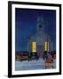 "Rural Church at Night," December 30, 1944-Mead Schaeffer-Framed Giclee Print