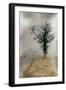 Rural Country Scene on Foggy Winters Morning in Suffolk-Tim Kahane-Framed Photographic Print