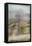 Rural Country Scene on Foggy Winters Morning-Tim Kahane-Framed Stretched Canvas